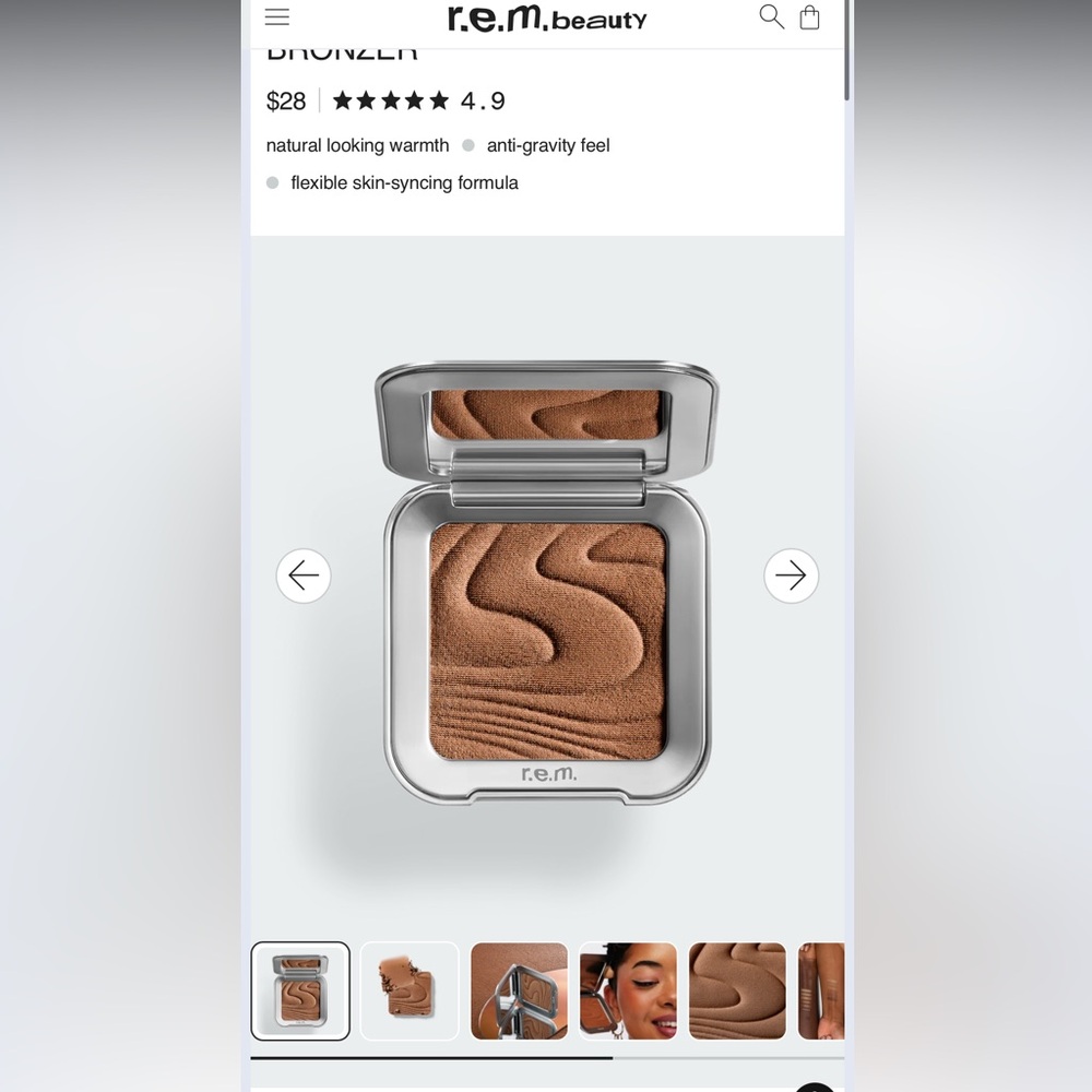 Rem Beauty Satin Matte Bronzer in Blazed. Unused and unopened!
